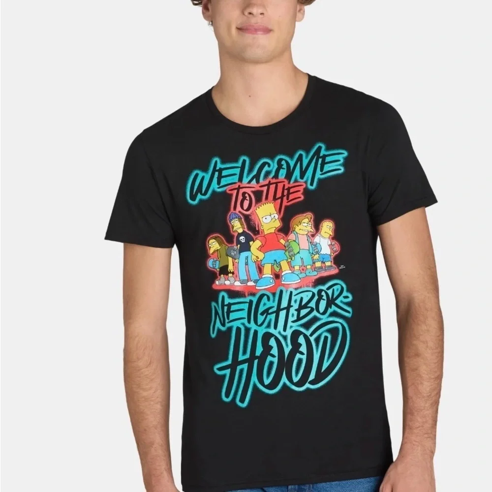 Simpsons Neighborhood Graphic Tee Shirt